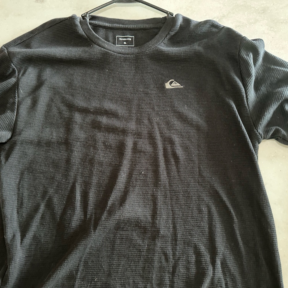 Quiksilver Men's Charcoal Long Sleeve Tee